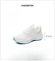 Zapatillas de deporte para mujer Suela gruesa Zapatillas de correr ligeras Flyknit transpirables de moda - details 1