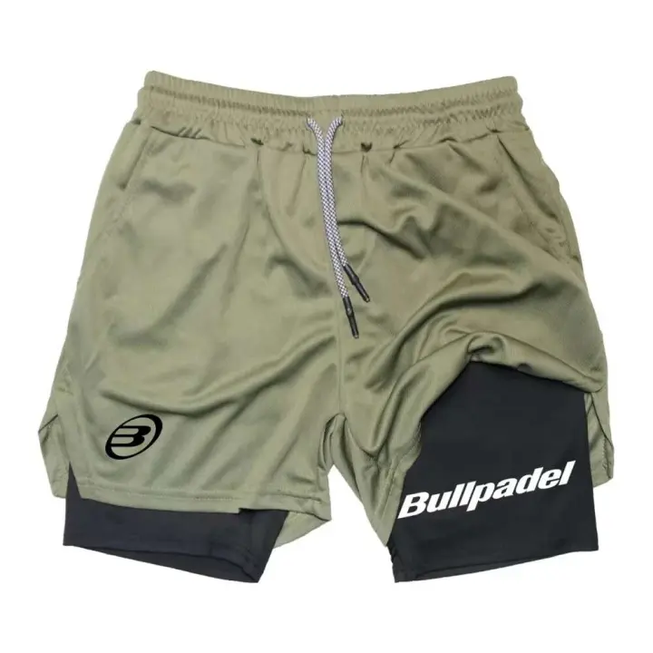 Pantalones Cortos Deportivos de Pádel para Hombres en Verano Secado Rápido Transpirables - 1
