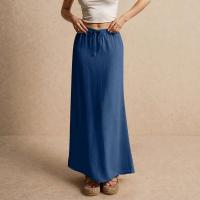 Vacaciones Verano Maxi Cordón Cintura baja A e Faldas casuales Falda larga ajustada Playa Ropa de mujer - details 25