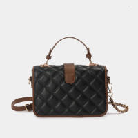 Xiaoxiangfeng cadena de diamantes pequeño bolso cuadrado nuevo de moda y versátil, bolso de mensajero portátil popular para mujer bolso de hombro texturizado - details 14