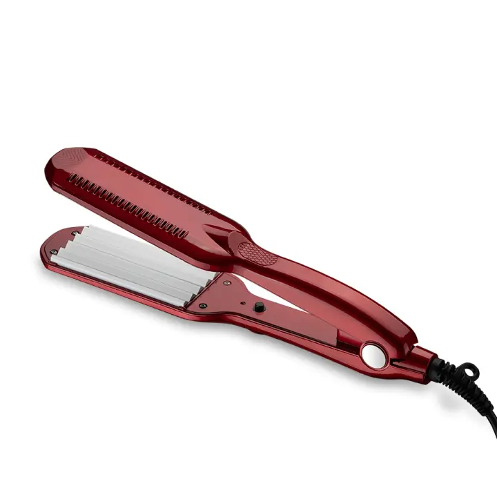 Hierro de Hierro Cercado Profesional de Cerámica Plana de Ondas para Rizado de Cabello - 1