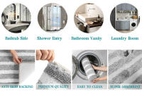 Ropa de baño antideslizante para baño, ducha de microfibra suave, 40x60 cm - details 4