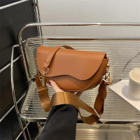 Bolso de hombro con doble correa para mujer, bolso cruzado de cuero PU versátil, moda informal de Color sólido - details 6