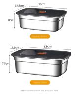 Placa fría para verduras de acero inoxidable 304, bento sellado y a prueba de fugas, refrigerador, congelador, aire acondicionado para acampar, exterior - details 14