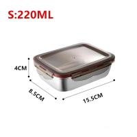 Juego de Fiambrera de Acero Inoxidable 304 Caja Bento con Calefacción para Microondas - details 2