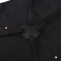 Ble Denim Delantal de barbacoa Correas cruzadas multifuncionales para chefs artistas tatuadores ropa de trabajo de bolsillo grande - details 2