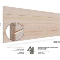 de Madera Rústico Vintage para Cama de 180 (190 x 44 cms.) Blanco nórdico Cabeceros Madera Dormitorio Matrimonio - details 4