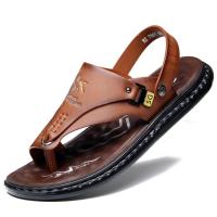 Sandalias de verano al aire libre para hombre, zapatos de oficina de verano, sandalias informales antideslizantes para hombre, color negro - details 0