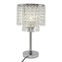 Lámpara de mesa de cristal, mesita de noche con interruptor de botón para estudios, salas de estar, dormitorios, salas de comedor, estándar de la UE - details 3