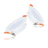 GOECO-Foco LED empotrable para Iluminación Interior, Luz Blanca Fría, superbrillante, 2 piezas/5 piezas, Blanco/Negro-5W/7W-6500K - details 0