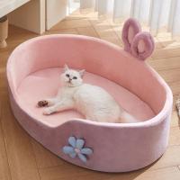 Cama cálida extraíble para perro, sofá lavable y suave con forma de conejo, perrera cómoda y cálida para primavera, para invierno - details 4