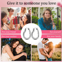Pendientes de aro para mujer, de Plata de Ley 925, amor romántico, pendientes de aro con dije en forma de corazón para mujer, pendientes, regalos de joyería - details 5