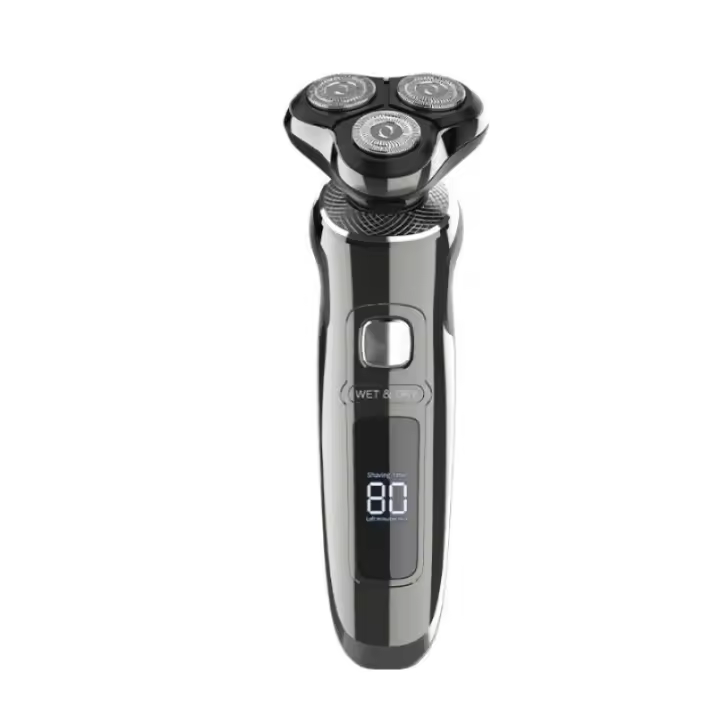 Afeitadora eléctrica inteligente con pantalla digital LCD afeitadora 3 en 1 para hombres aparato para el pelo de la nariz lavable - 1