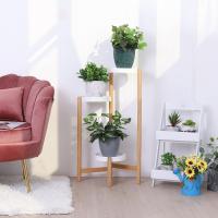 Estantería de Bambú con 4 Niveles Soporte Decorativo para Macetas Alto Bajo - details 10
