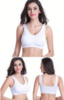 3 sujetadores deportivos cómodos, delgados y sin relleno para mujer, sujetadores firmes de una capa sin aros, camiseta interior - details 1