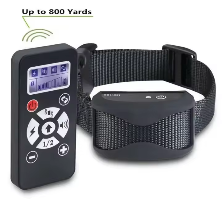 Collar antiladridos para adiestramiento de perros 2 en 1, mando a distancia intercambiable, impermeable, recargable, automático - 1