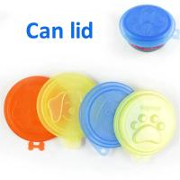2 piezas Tapas de plástico para latas de comida para mascotas, suministros universales para latas, para perros, gatos y cachorros, 3 en 1 - details 3