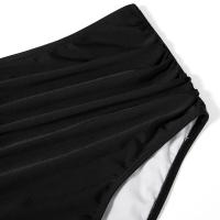 Bikini de Cintura Alta para Mujer 2024 Traje de Baño de Rayas con Cuello en V - details 11