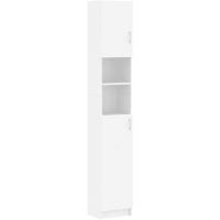 Armario de Baño de Madera Ingeniería Lavadora, Estante, Ducha, Inodoro 32x25,5x190 cm - details 9