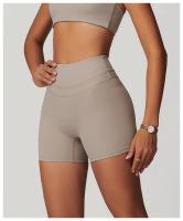 Pantalones cortos sólidos para mujer, pantalones cortos de Yoga para correr, Push Up, entrenamiento, gimnasio, pantalones cortos deportivos de cintura alta, mallas cortas, ropa de Yoga - details 3