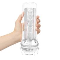 Masturbador masculino Leten de silicona suave, vagina, bomba transparente de bolsillo, copa de masturbación, juguetes sexuales para hombres - details 1