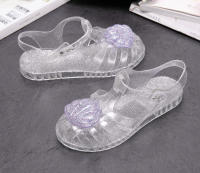 Zapatos de gelatina de cristal de concha, zapatos de playa para bebés estilo princesa - details 16