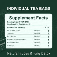 Bolsitas de Té de Hoja de Mullein para Limpiar los Pulmones y Apoyar el Sistema Respiratorio Caliente 2025 - details 1