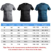 Pack 5 Hombre manga corta Carrera deportiva Camisetas Básicas ORIGINAL en Varios Colores |   Casual |   Rápido seco |   ligero transpirable |   Tallas M-5XL - details 0