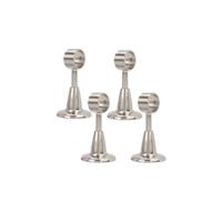 Soporte para Cortinas, 4 Piezas Soporte de Barra Colgante de Armario Acero Inoxidable Soporte del Montaje del Techo Extremo de Ducha Soporte para Barra de Brida sin Tornillos - details 10