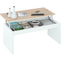 Mesa de Centro Elevable Mueble de Sala Blanco Brillante Medidas 102 cm (Ancho) x 43/52 cm (Alto) x 50 cm (Fondo) - details 12