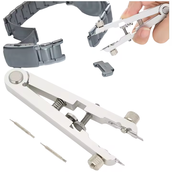 Herramienta profesional de barra de resorte para reloj, alicates para quitar eslabones, herramienta de extracción de pasadores de pulsera ajustable - 1