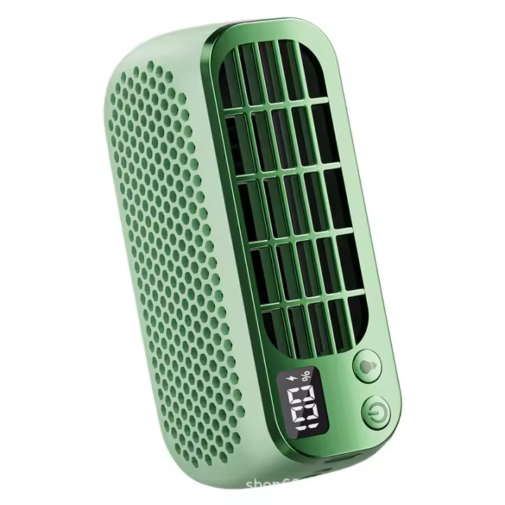 Ventilador de mano que se cuelga en el cuello pequeño ventilador sin aspas ajuste de cinco velocidades - 1