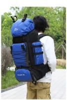 Senderismo al aire libre bolsa de montañismo para los hombres, 90L de gran capacidad, ligera, bolsa de lona, las mujeres bolsa de senderismo, impermeable, resistente al desgaste, antirrobo, deportes al aire libre, multicolor opcional - details 15