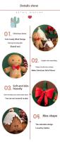 INS Christmas Ginger Bread Plush Pillow Festival Holiday Stuffed Chocolate Cookie Cabin House Decor Cushion Kids Birthday Gift - details 3