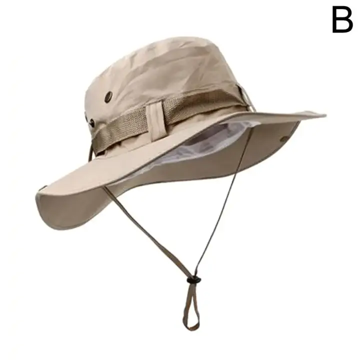 Sombrero de pesca con protección solar para hombre, gorra transpirable de verano para acampar, senderismo, Anti-UV, Montañismo - 1
