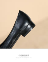Nueva hebilla de cinturón, boca poco profunda, zapatos individuales de suela plana, zapatos individuales casuales - details 6