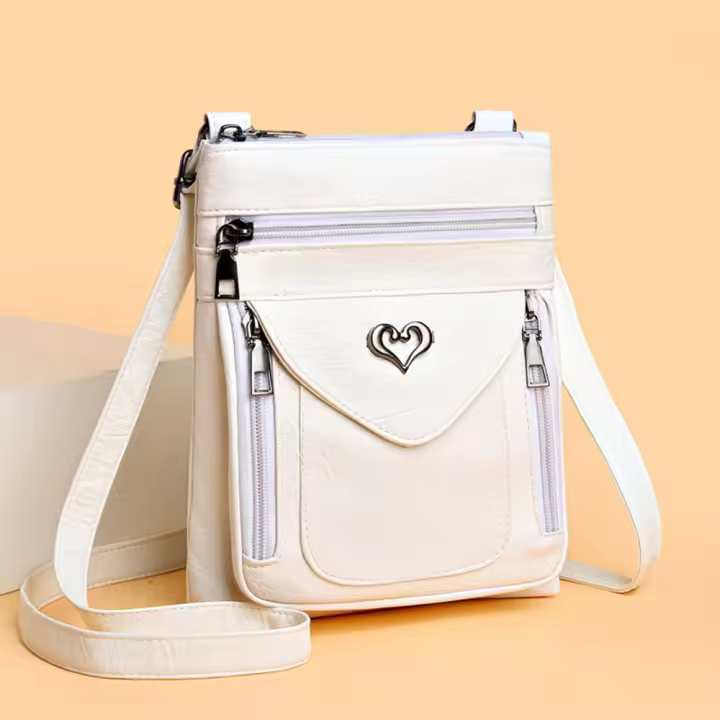 Funda para funda, bolso cruzado de tres capas para teléfono, bolso de pecho Retro impermeable para teléfono, bolso de mensajero Vintage de gran capacidad para teléfono móvil - 1
