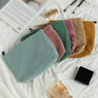 Bolsa de cosméticos de pana de gran capacidad para mujer, organizador de artículos de tocador, bolsa de maquillaje con cremallera, bolso de mano, bolsa de almacenamiento de cosméticos para chica de viaje - details 1