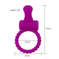 Anillos de eyaculación con retardo de tiempo vibratorio de silicona para hombre, juguete sexual de entrenador para adultos, producto erótico - details 4