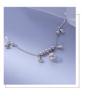 Pulsera de Palacio Estilo Chino de Plata Pura Diseño de Campana de Tobillo para Mujeres - details 7