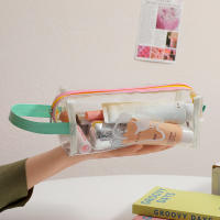 Bolsa De Cosméticos PVC Transparente Grande Organizador De Maquillaje Para Mujeres Estuche Para Lápices Y Bolígrafos Para Estudiantes - details 11