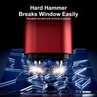 Herramienta de Escape de Emergencia 2023 para Automóvil con Cortador de Cinturón y Rompedor de Vidrio de Doble Cabezal en Aleación de Aluminio y ABS Utilidad para Salvar Vidas - details 7