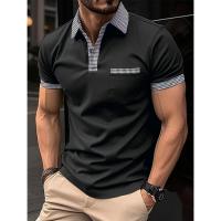 POLO informal de verano para hombre, camiseta de manga corta, top - details 7