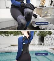Traje de buceo deportivo para mujer, ropa de baño informal de manga larga y cuerpo ajustado para mujer - details 1