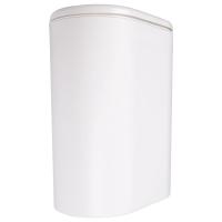 Cubo de basura de plástico estrecho para cocina, papelera tipo prensa para inodoro, cesta de basura para baño, blanco - details 0