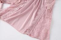 Ence Conjunto de bata de flores para mujer, kimono de boda con correa de cinta, ropa de dormir, 2 piezas - details 12
