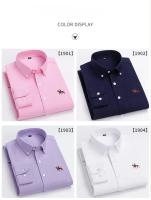 hombre manga larga ropa hombre S~7XL 100% algodón puro Camisa giratoria Oxford de manga larga para hombre Ocio de negocios Bolsillo bordado Slim Fit Estilo de botón Suave Med - details 33