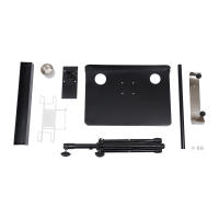 Trípode portátil para salón de tatuajes, mesa de escritorio de 117,5-112cm, bandeja para estación de trabajo de tatuajes, soporte para estación de trabajo, bandeja negra - details 2