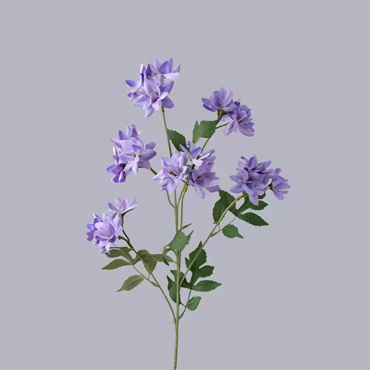 Flores de jazmín artificiales elegantes, tacto Real, hermosa simulación de seda, jazmín hecho a mano, flor falsa, decoración del banquete de boda - 1