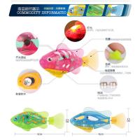 Los juguetes luminosos electrónicos del gato de los pescados miran los pescados del juguete del animal doméstico en el agua - details 4